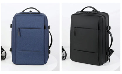Mochila de Viagem e Trabalho – Impermeável, Expansível, com Porta USB e Compartimento para Notebook 15.6"moch