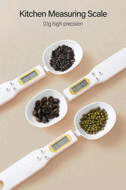 Colher Medidora Digital com Tela LCD — Balança de Cozinha 500g/0,1g