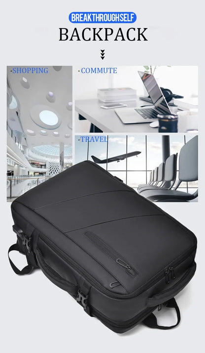 Mochila  – Impermeável, Expansível, com Porta USB e Compartimento para Notebook 15.6”