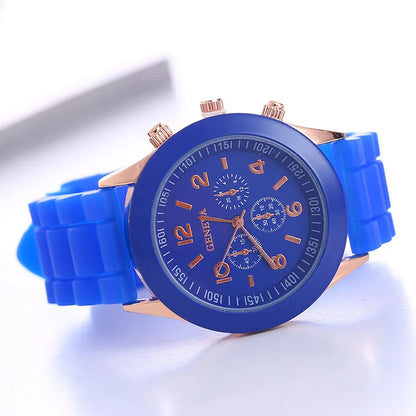 Kit com 14 Relógios Quartz com Pulseira de Silicone