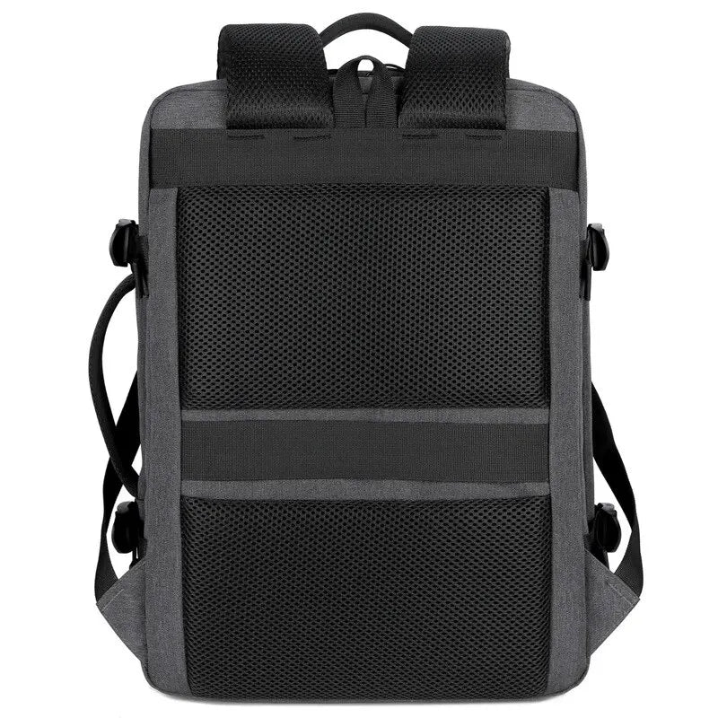 Mochila de Viagem e Trabalho – Impermeável, Expansível, com Porta USB e Compartimento para Notebook 15.6"moch