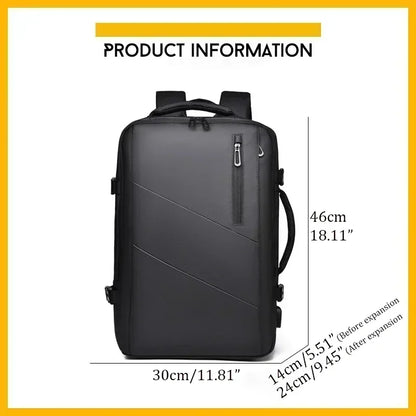 Mochila  – Impermeável, Expansível, com Porta USB e Compartimento para Notebook 15.6”