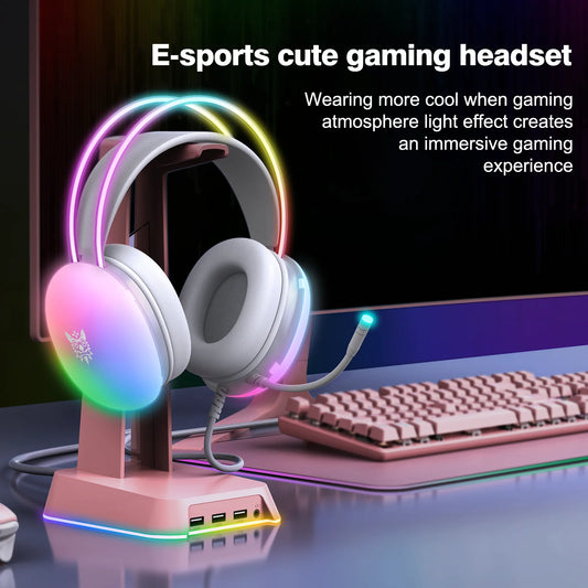 Fone de Ouvido Gamer com Fio - Conforto e Desempenho para Jogos
