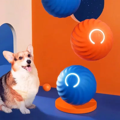 Smart Interactive Dog Ball – Automatic Moving, Rotating and Jumping Toy, USB Rechargeable
