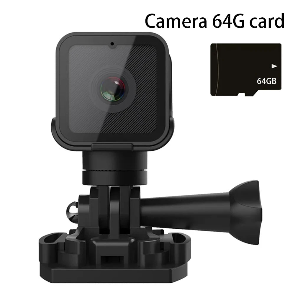 Mini Câmera Esportiva Portátil 1080P HD com Wi-Fi e Suporte à Prova d'Água