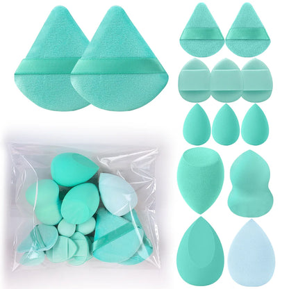 Conjunto Profissional de Pincéis Esponjas de Maquiagem