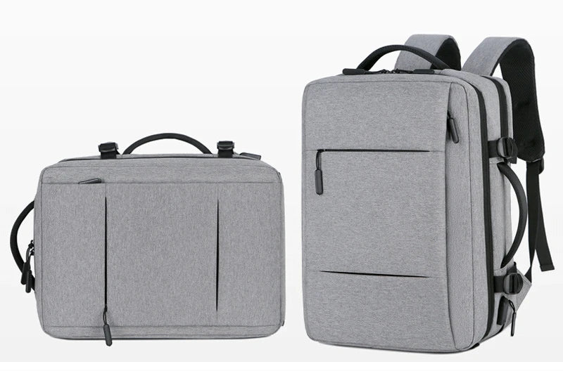 Mochila de Viagem e Trabalho – Impermeável, Expansível, com Porta USB e Compartimento para Notebook 15.6"moch