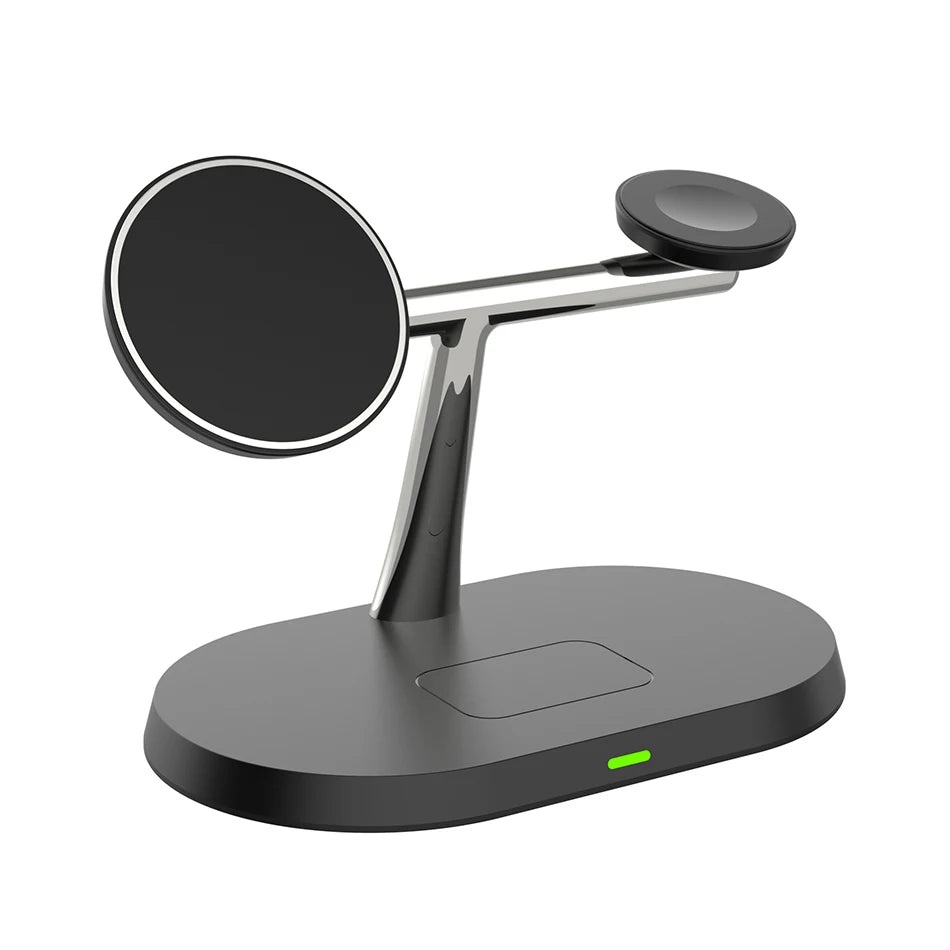 Carregador Sem Fio 3 em 1  Estação de Carregamento para iPhone  Apple Watch e AirPods