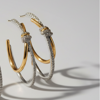 Brincos com Zirconia Oval