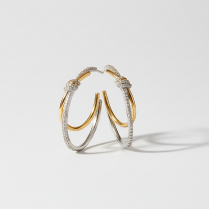 Brincos com Zirconia Oval