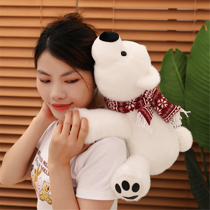 Bicho de Pelúcia de Urso Polar Realista – 28cm/43cm