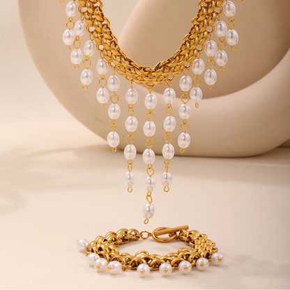 Conjunto com Mini Pérolas