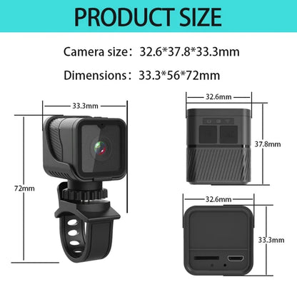 Mini Câmera Esportiva Portátil 1080P HD com Wi-Fi e Suporte à Prova d'Água