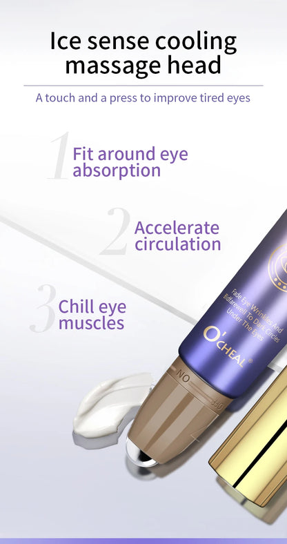 O'CHEAL Creme para Olhos com Esfera Roller – Anti-Idade & Anti-Olheiras