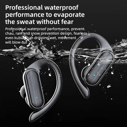 Fones  de Ouvidos Bluetooth 5.3, Esportivos com Gancho e Controles Touch