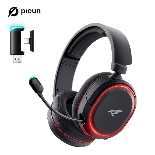 Fone de Ouvido Gamer Sem Fio  - 7.1 Surround, Bluetooth 5.3 e Alta Duração de Bateria