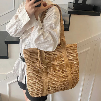 Bolsa de Palha Estilo Francês