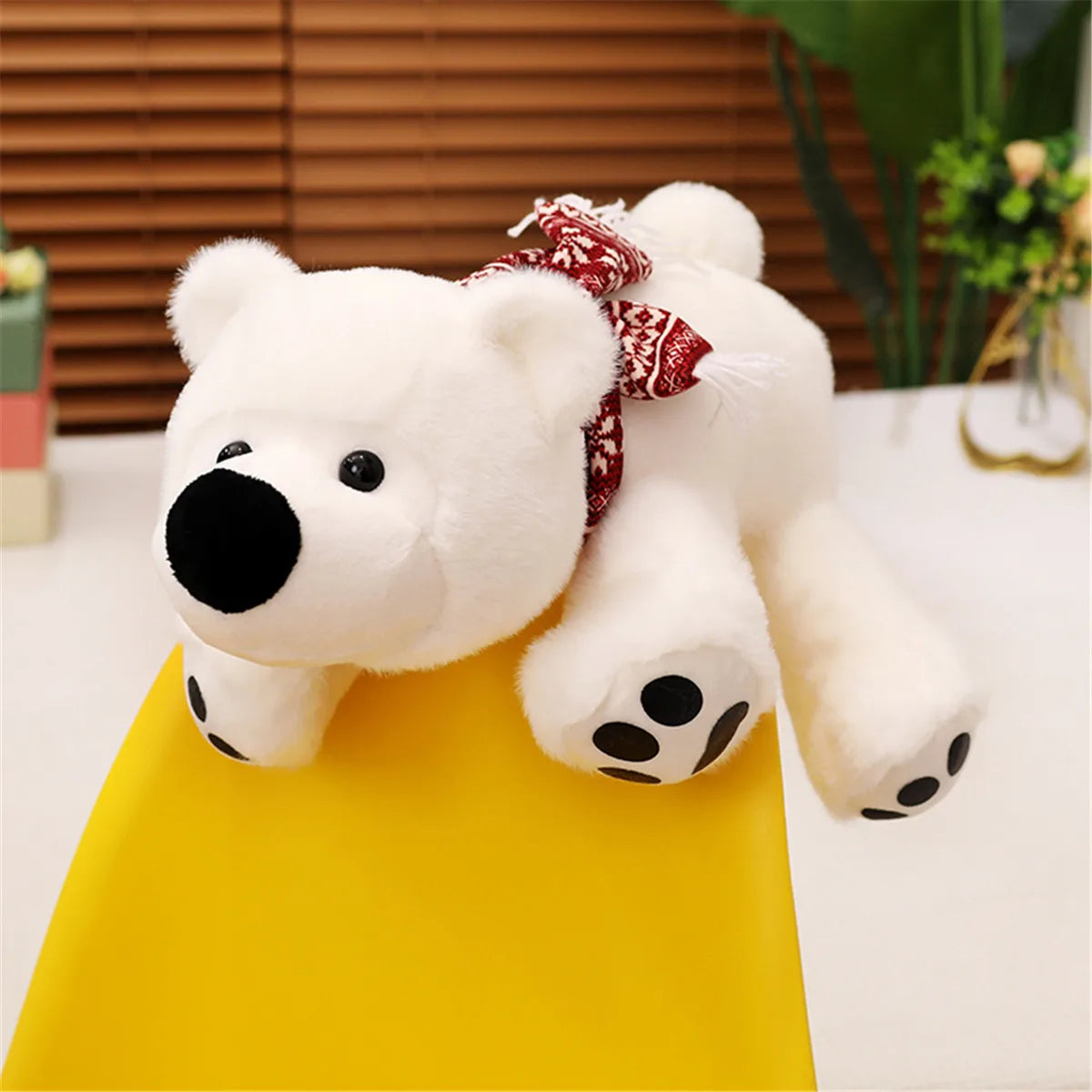 Bicho de Pelúcia de Urso Polar Realista – 28cm/43cm