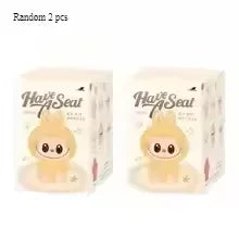 Boneco Labubu Macaron –  Miniatura Decorativa com Chaveiro