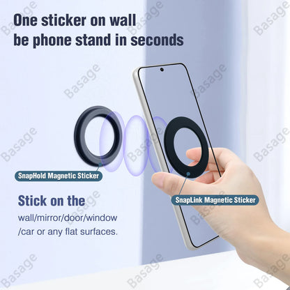 Suporte Magnético  Anel para iPhone  MagSafe, Suporte de Parede, Carro
