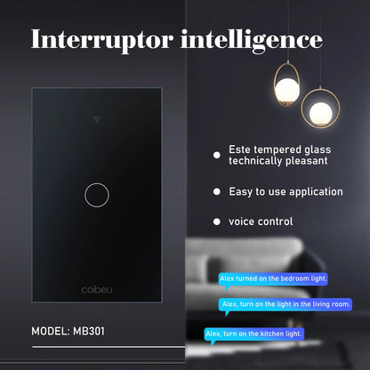 Interruptor Tomada inteligente touch wi fi com Neutro