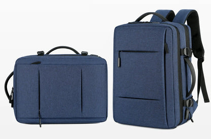 Mochila de Viagem e Trabalho – Impermeável, Expansível, com Porta USB e Compartimento para Notebook 15.6"moch