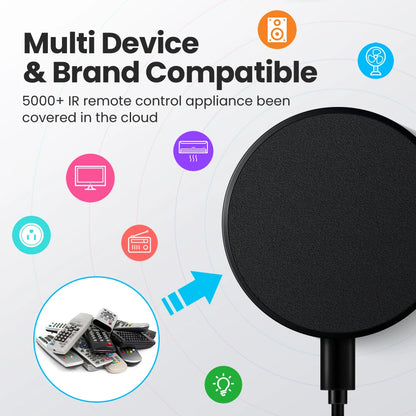 WiFi Smart Remote Control for Smart Home, Compatible with TV, Air Conditioner, Alexa and Google Home