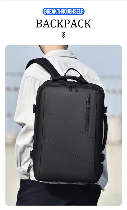 Mochila  – Impermeável, Expansível, com Porta USB e Compartimento para Notebook 15.6”