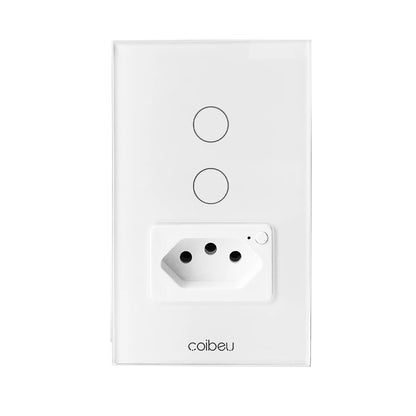 Interruptor Tomada inteligente touch wi fi com Neutro