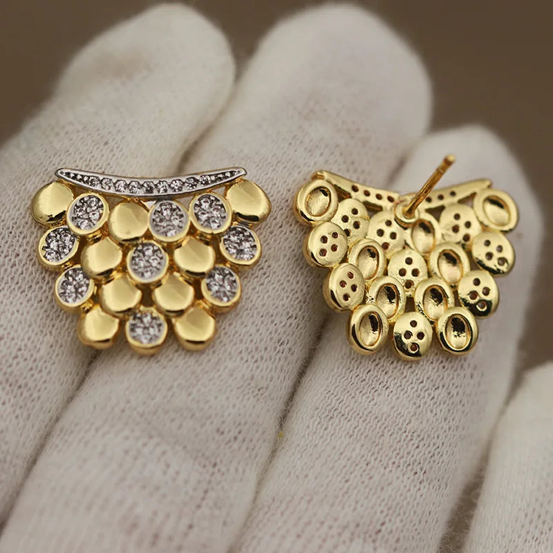 Brincos Cacho Zirconia