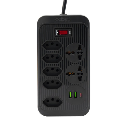 Régua Extensão de Tomadas e Porta USB