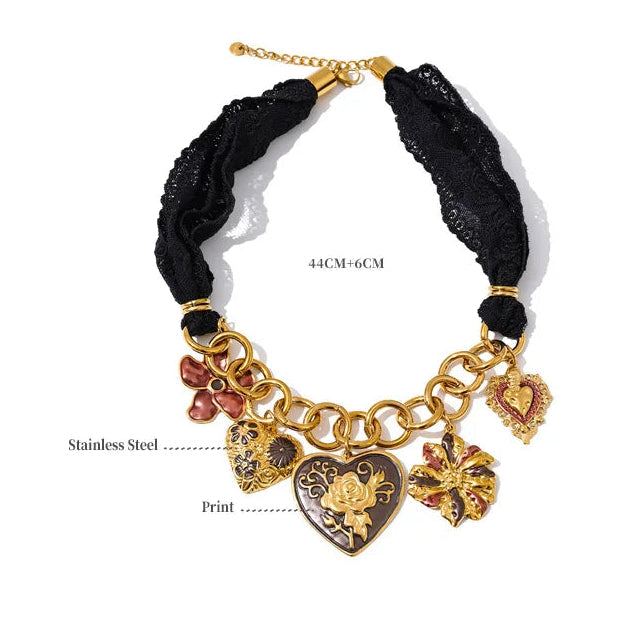 Colar Lace Preto