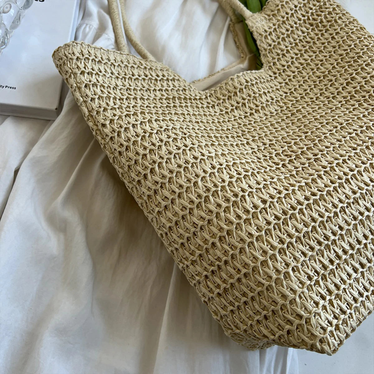 Bolsa Tote de Palha