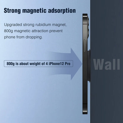 Suporte Magnético  Anel para iPhone  MagSafe, Suporte de Parede, Carro