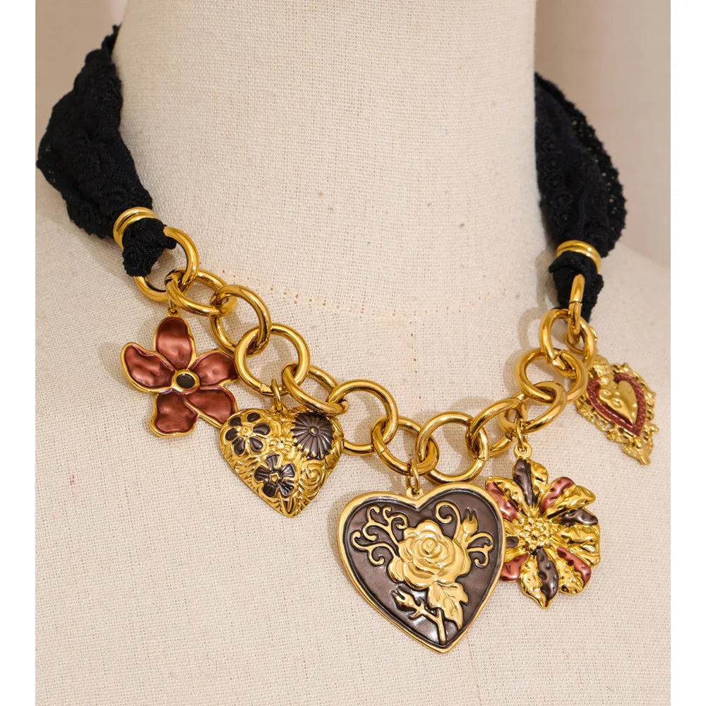 Colar Lace Preto