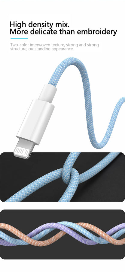 Cabo de Carregamento Rápido  USB C
