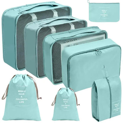 Conjunto de Organizadores de Viagem – 7/8/9/10 Peças, Arrumação para Mala, Bolsas