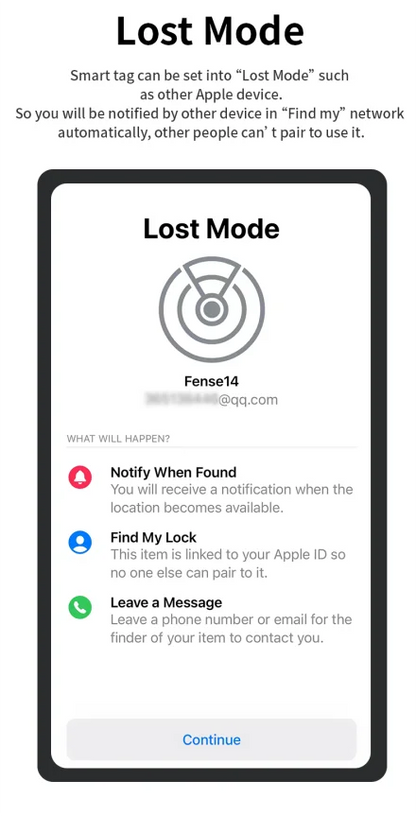 Rastreador Localizador Bluetooth GPS para Apple Find My