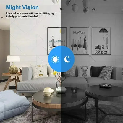 Câmera  1080P HD Wi-Fi Movimento Visão Noturna Sem Fio