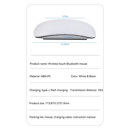 Mouse Sem Fio Multi-Touch Bluetooth 5.0