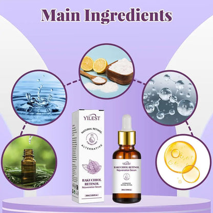 Sérum Facial Bakuchiol + Retinol & Vitamina C – Anti-Idade e Rejuvenescedor