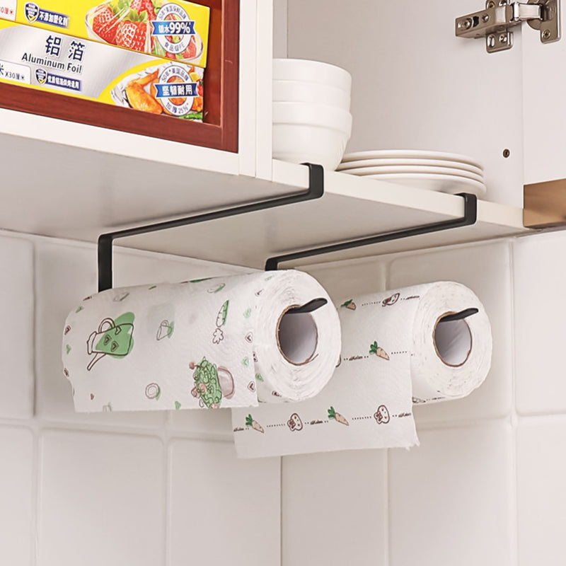 Suporte Organizador de Cozinha para Papel Toalha e Plástico Filmeorg