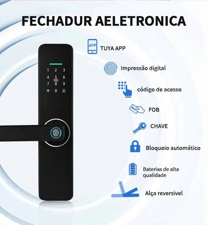 Fechadura Digital WIFI Eletrônica desbloqueio remoto impressão digital
