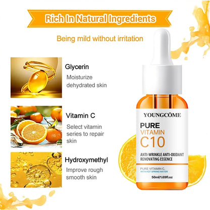 Sérum Facial Vitamina C + Ácido Hialurônico – Clareador e Hidratante