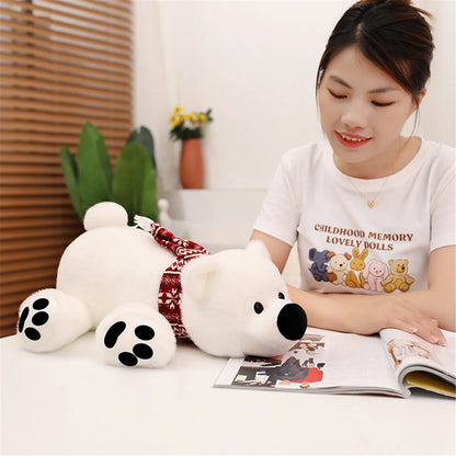 Bicho de Pelúcia de Urso Polar Realista – 28cm/43cm