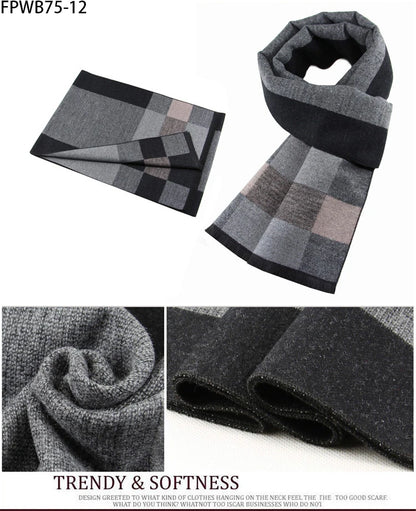 Cachecol Masculino Xadrez — Estilo e Conforto para os Dias Frios