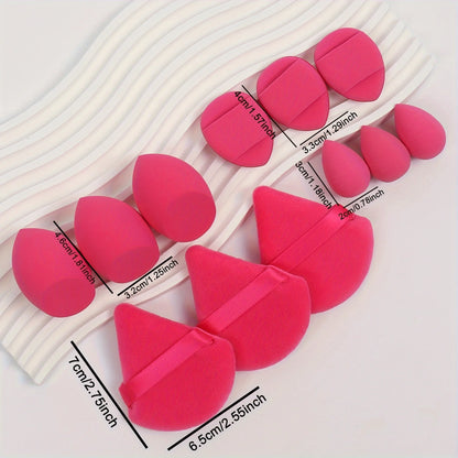 Conjunto de Esponjas Maquiagem 12 Peças