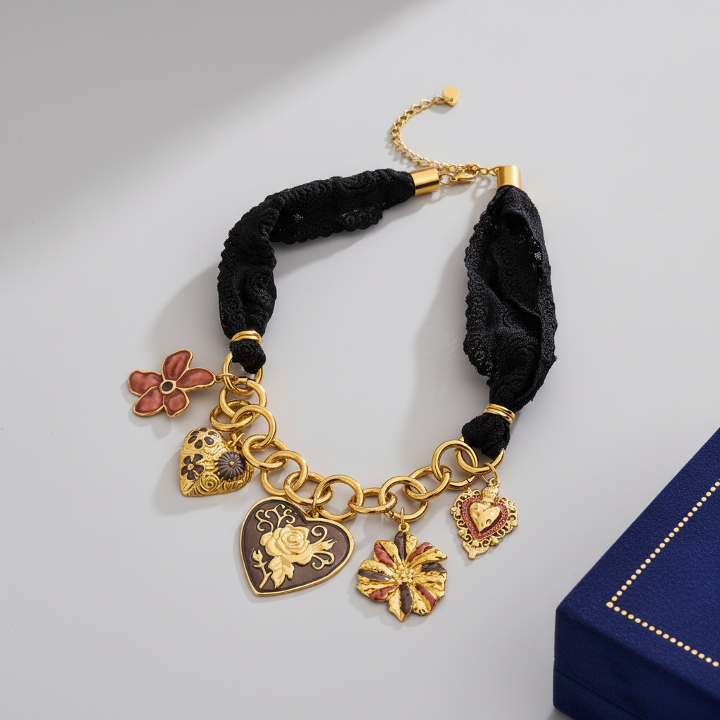 Colar Lace Preto
