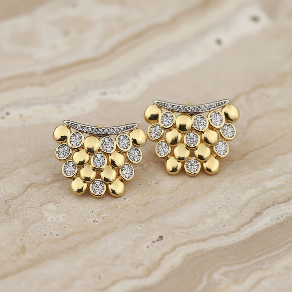 Brincos Cacho Zirconia