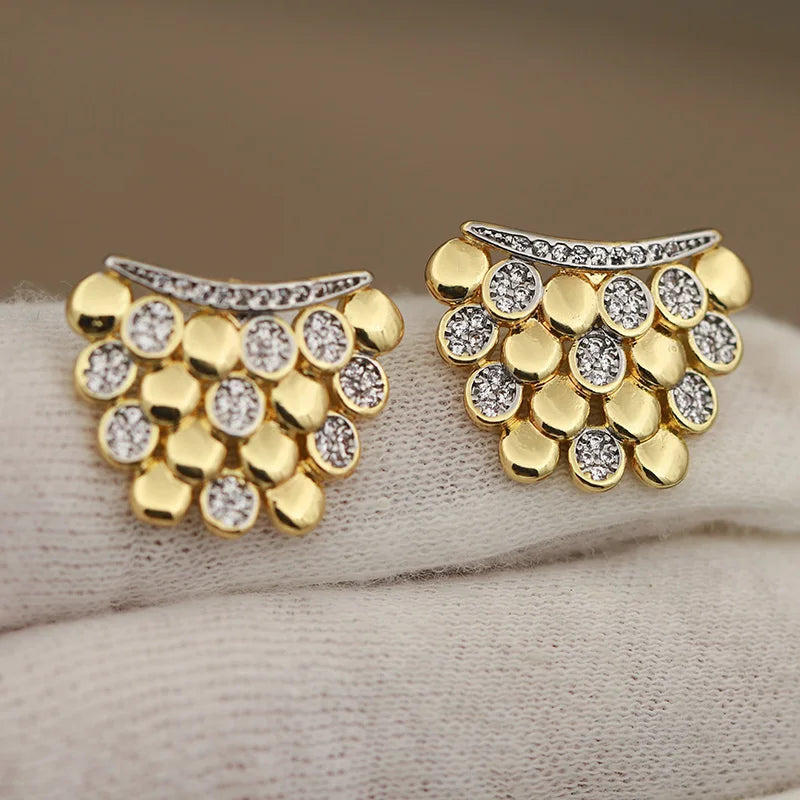 Brincos Cacho Zirconia